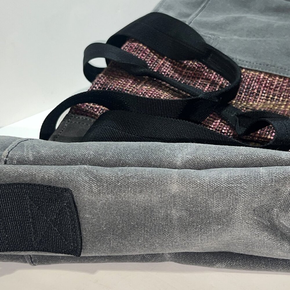 Timbuk2 Gray Canvas Tweed Colorblock M Messenger Tote Crossbody Travel Adj Bag - Picture 5 of 15